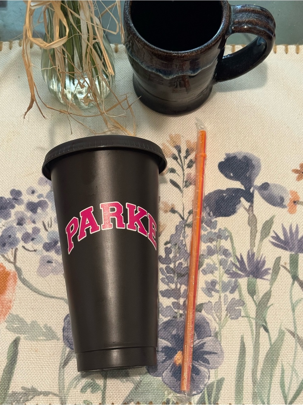 Parke x Dunkin Reusable Tumbler Limited Edition Cup with Straw